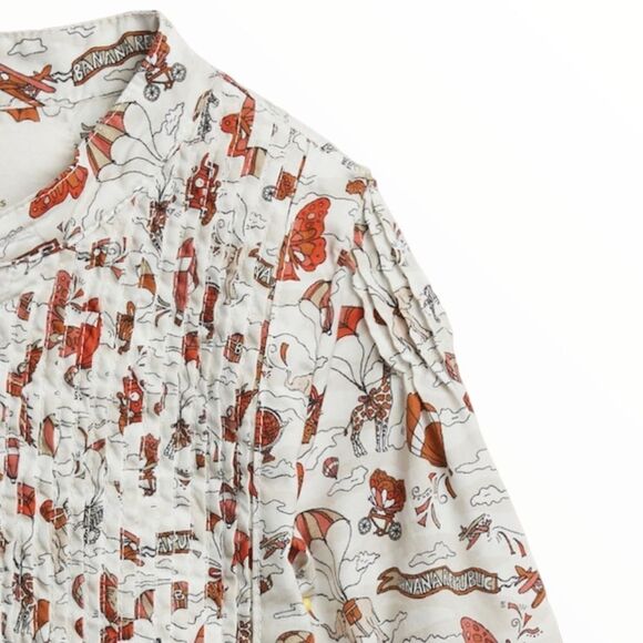 BANANA REPUBLIC | Travel Mosaic | PINTUCK DRESS - Picture 3 of 5